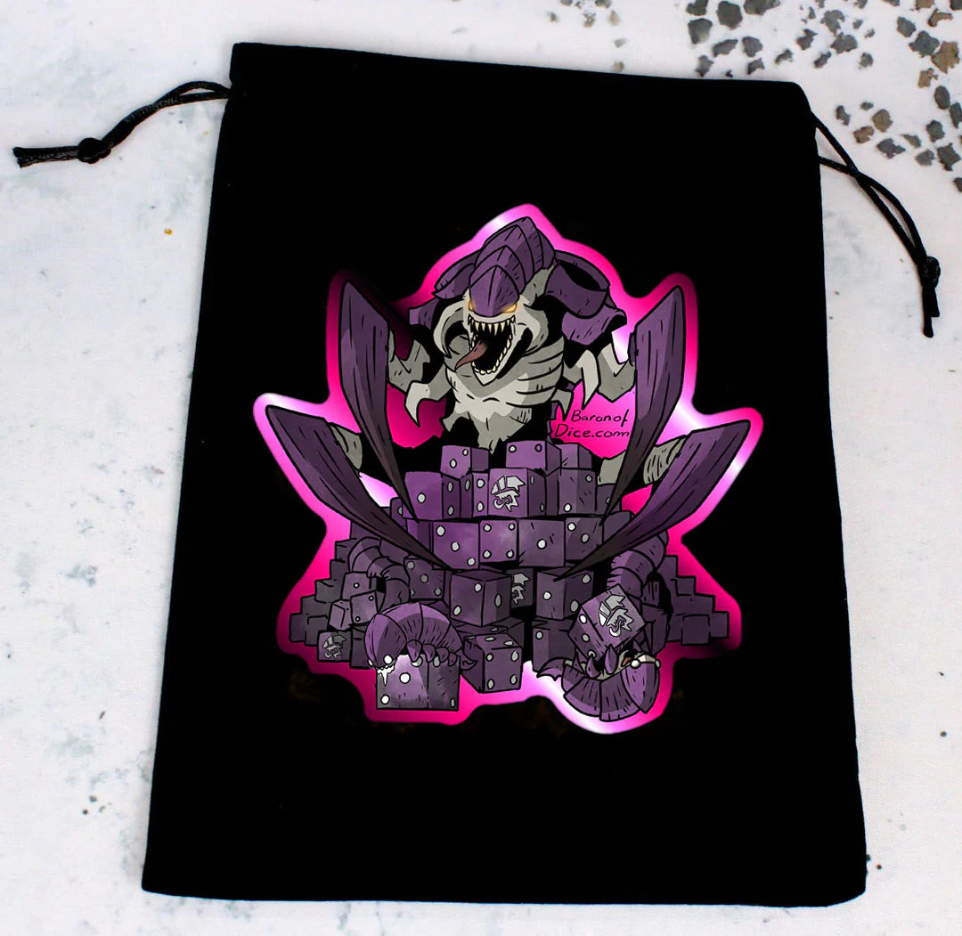 Premium Black Dice Bag | Space Bugs