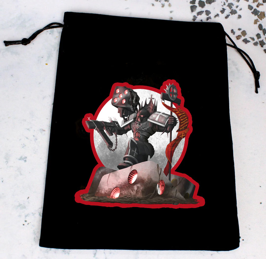 Premium Black Dice Bag | Crusading Templar