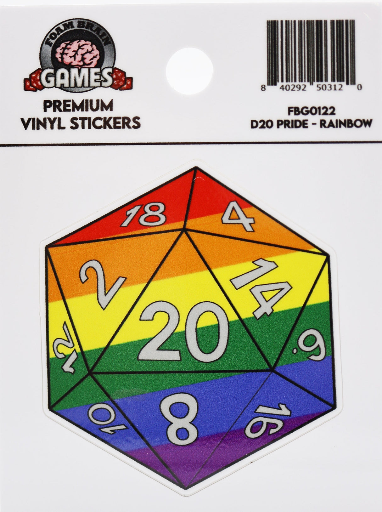 D20 Sticker - Pride