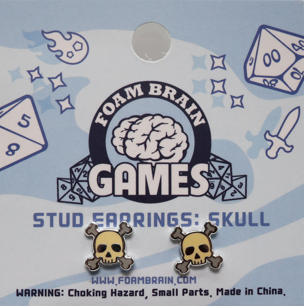 Foam Brain: Stud Earrings