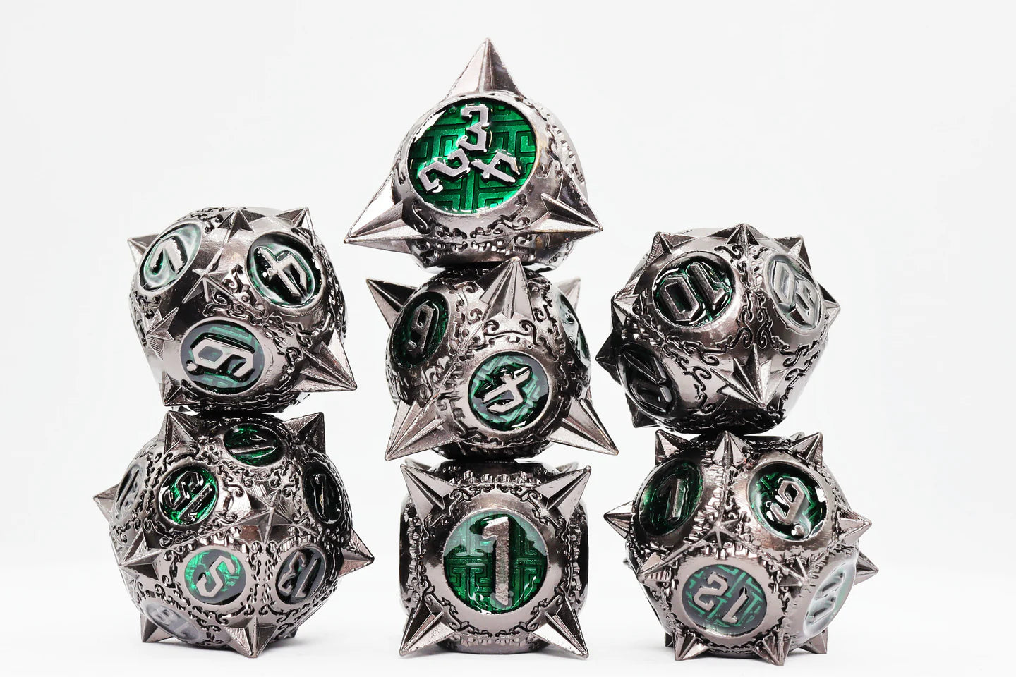 Meteor Storm: Hunter's  Moon - Metal RPG Dice  Set