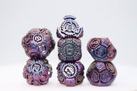 Airship Gears: The Royal Raven - Metal RPG Dice Set