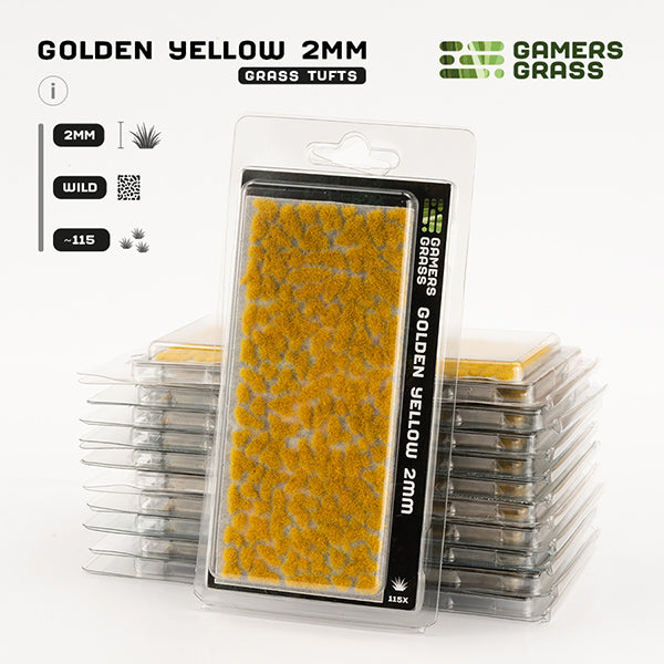 Gamers Grass Tufts: Tufts- Golden Yellow 2mm- Wild