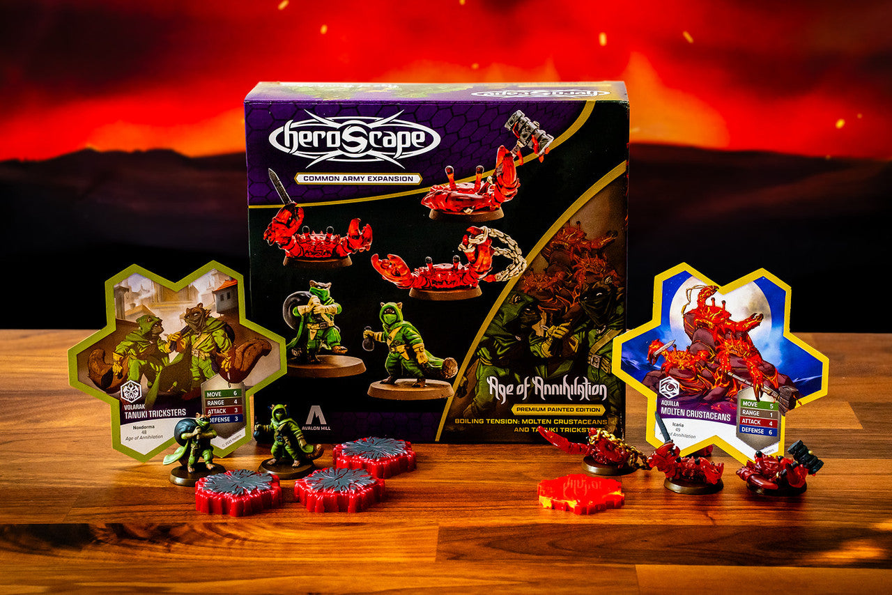 Heroscape: Molten Crustaceans & Tanuki Tricksters Common Army Expansion Painted