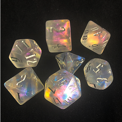 Ice Fae RPG Dice Set