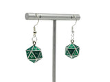 Ioun Stone D20 Dice Earrings by Norse Foundry