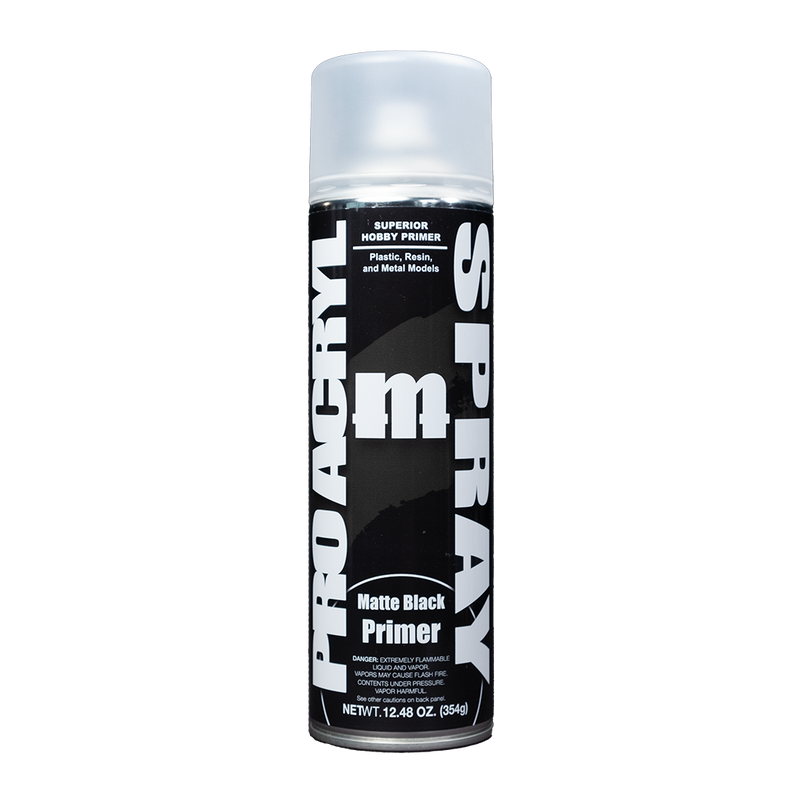 Pro Acryl Spray - Matte Black Primer