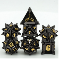 Warrior's Flail: Medieval - Metal RPG Dice Set