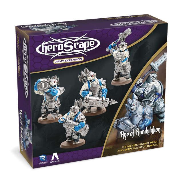 Heroscape: Rising Tide - Knight Primus Adelbern and Ordo Borealis Army Expansion