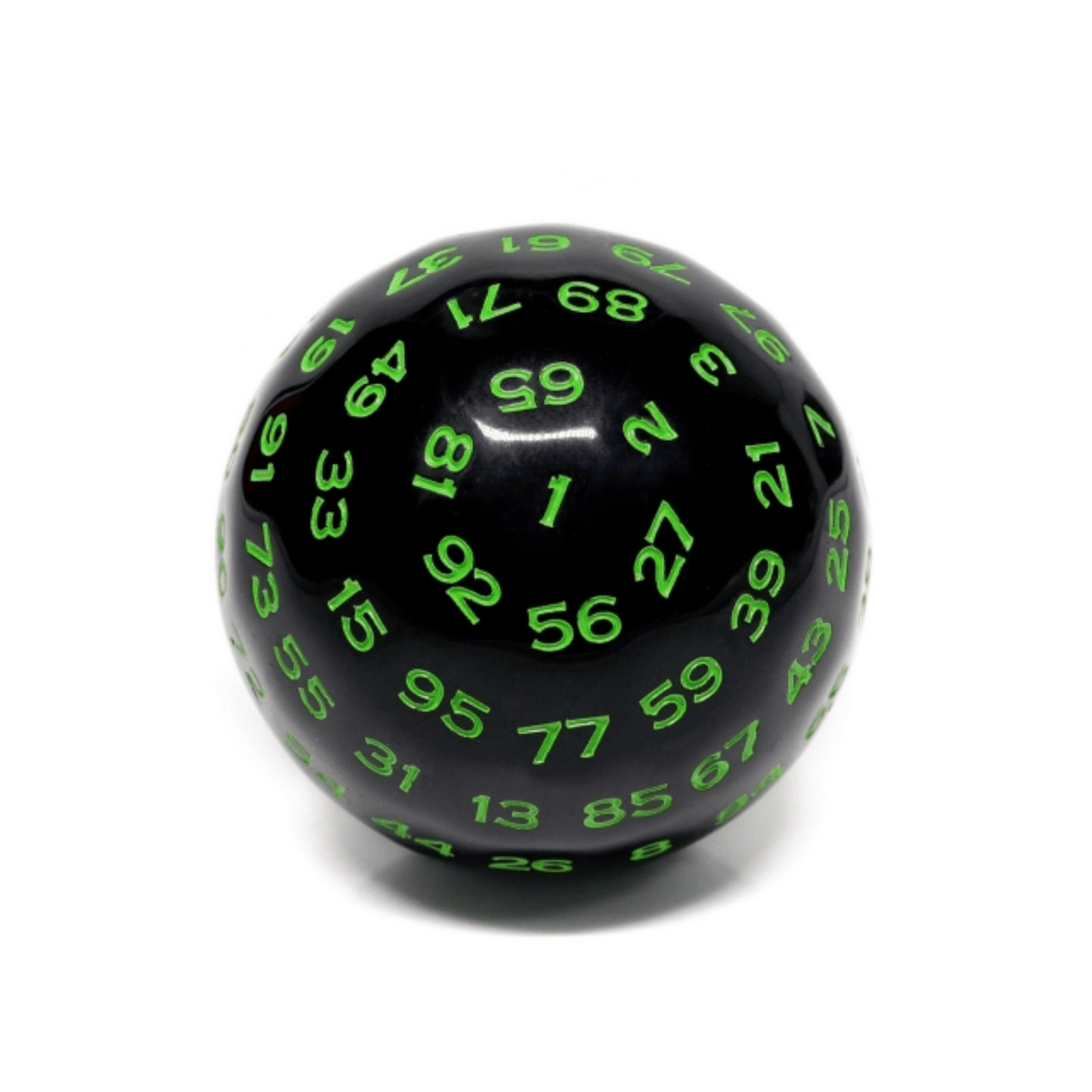 45mm D100 - Black Opaque with Green