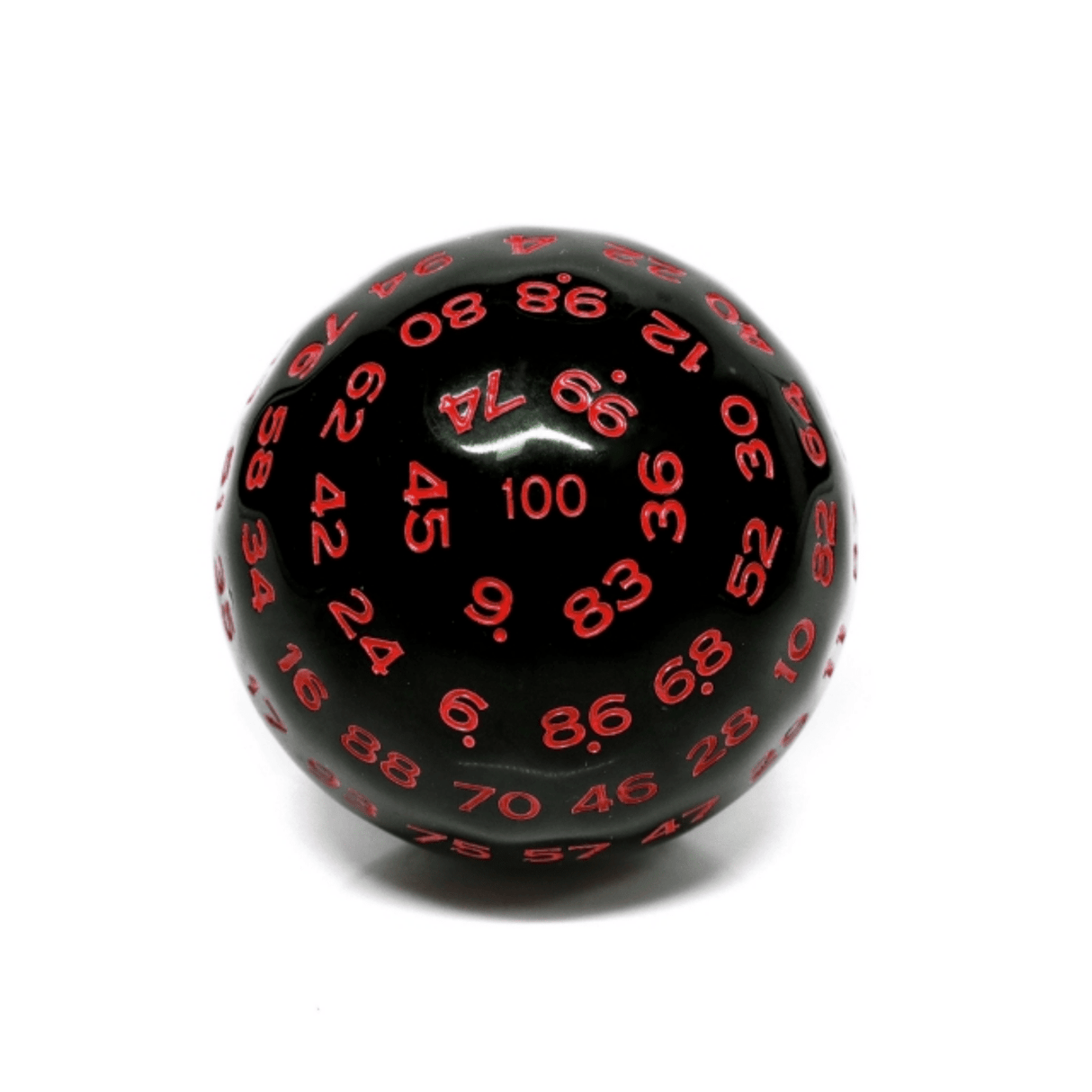 45mm D100 - Black Opaque with Red