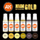 Non-Metallic Metal Gold 3G Acrylic Paint Set (6 Colors) 17ml Bottles