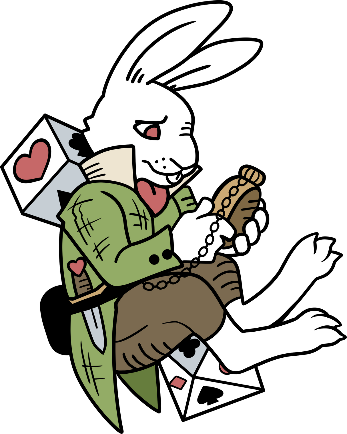 Alice's Adventures in Diceland: The White Hare - Enamel Pin