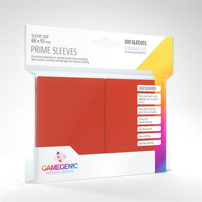 Prime Sleeves: Red (Glossy)