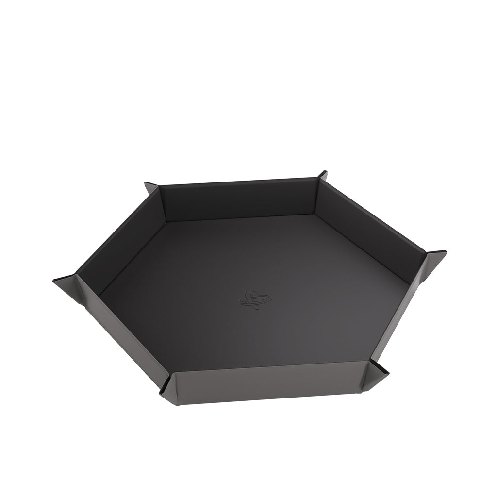 Magnetic Dice Tray Hexagonal Black/Gray