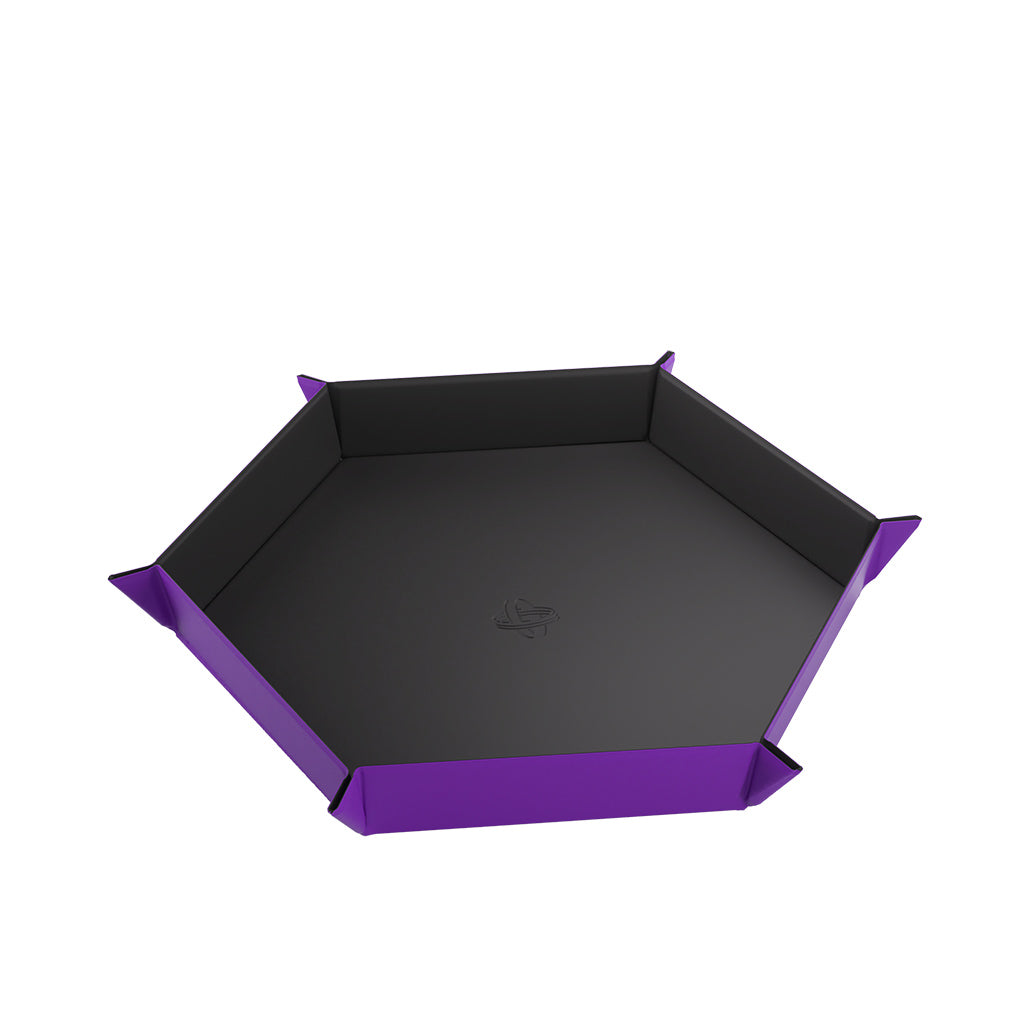 Magnetic Dice Tray Hexagonal Black/Purple