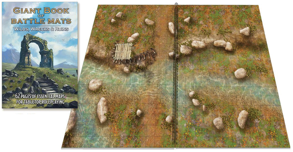Battle Mat: Giant Book of Battle Mats- Wrecks & Ruins