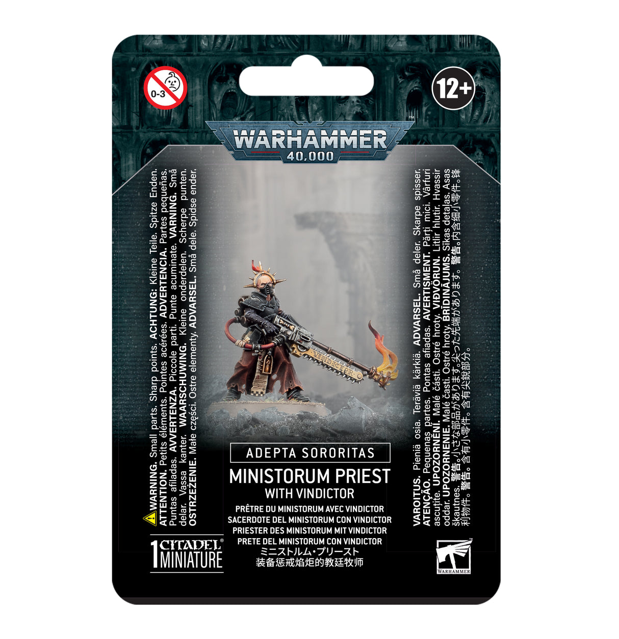 Adepta Sororitas: Minisotorum Priest with Vindictor