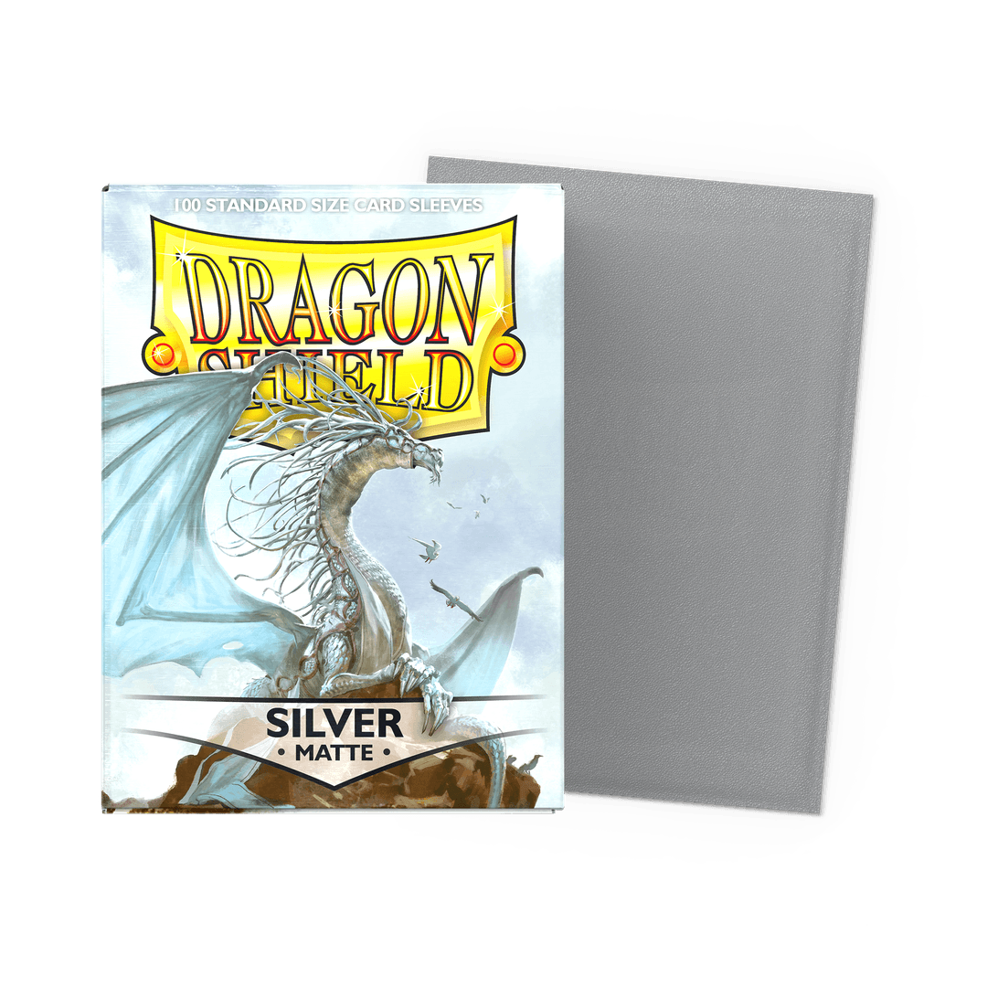 Dragon Shield Sleeves: Standard- Matte Silver (100)