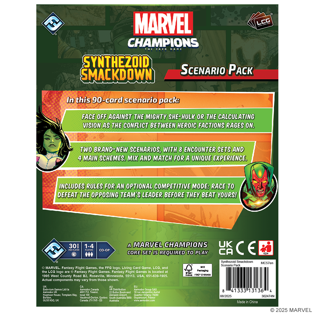 Marvel Champions: The Card Game - Synthezoid Smackdown Scenario Pack