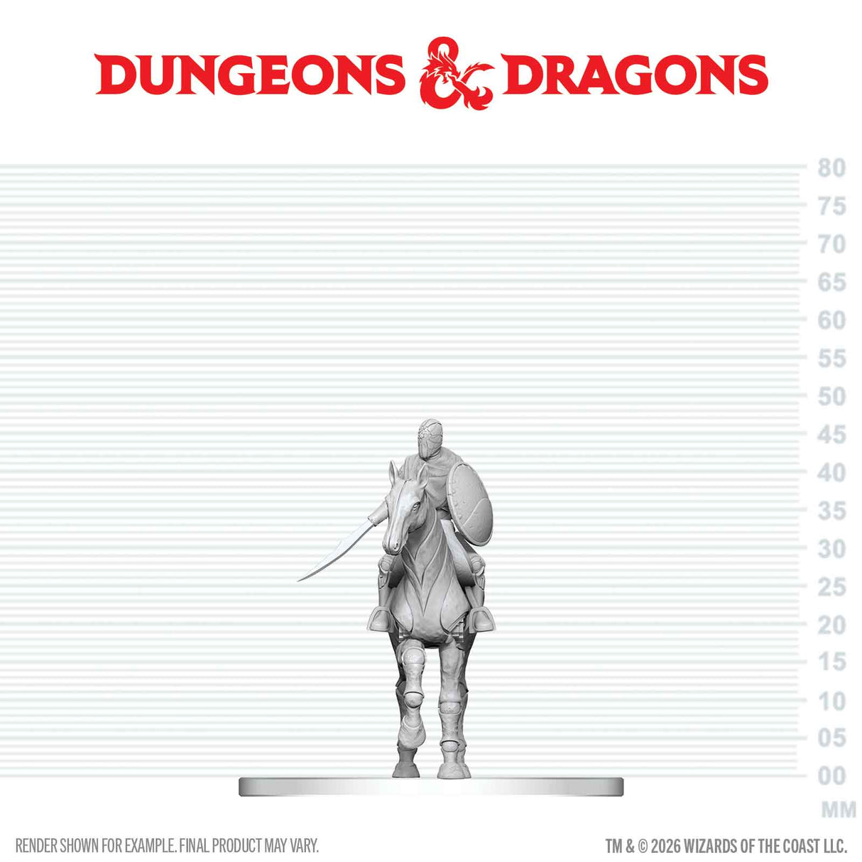D&D Nolzur's Marvelous Unpainted Miniatures: W29 Nimblewright Steed with Rider