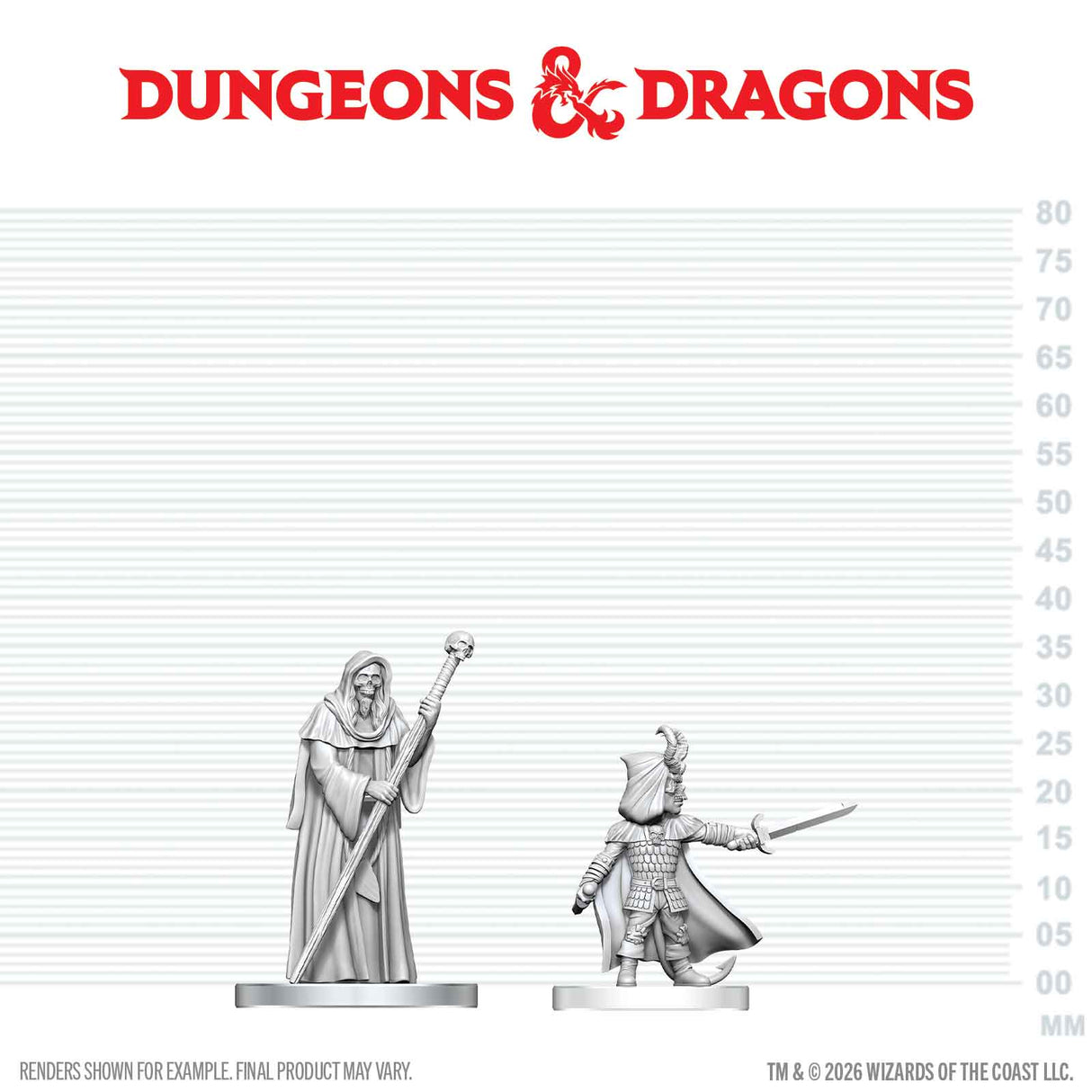 D&D Nolzur's Marvelous Unpainted Miniatures: W29 Cultist of Bhaal & Cultist of Myrkul