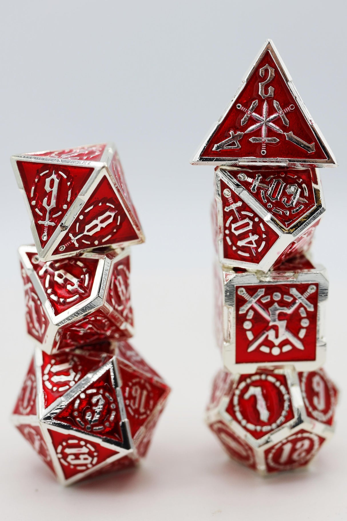 Crossed Swords: Sword of Hearts - Metal Dice Set