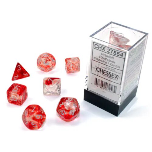 7-Die Set Nebula Luminary: Red/Silver