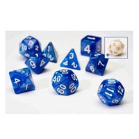 RPG Dice Set (7): Pearl Blue Acrylic