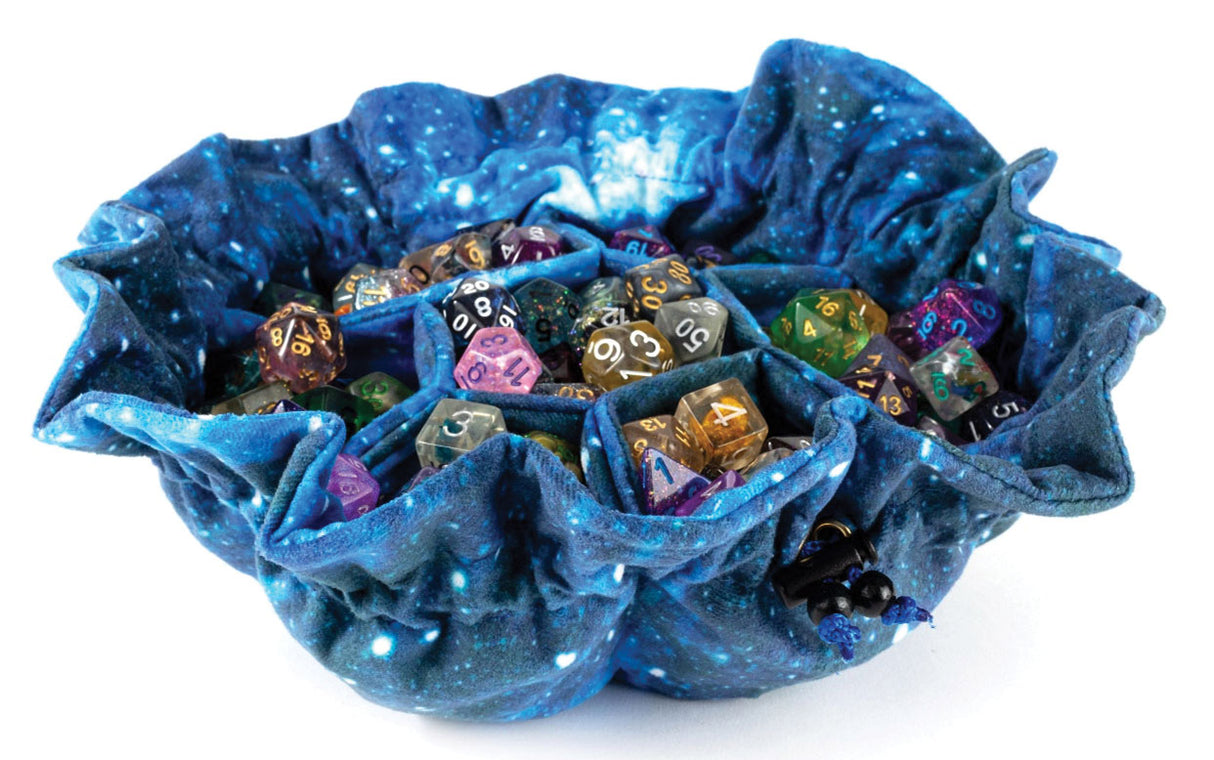 Velvet Compartment Dice Bag with Pockets