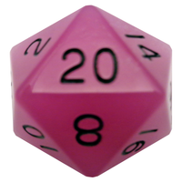 35mm Mega Acrylic d20 - Available in Multiple Colors!