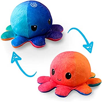 Reversible Octopus Plushie: Sunset/Mermaid