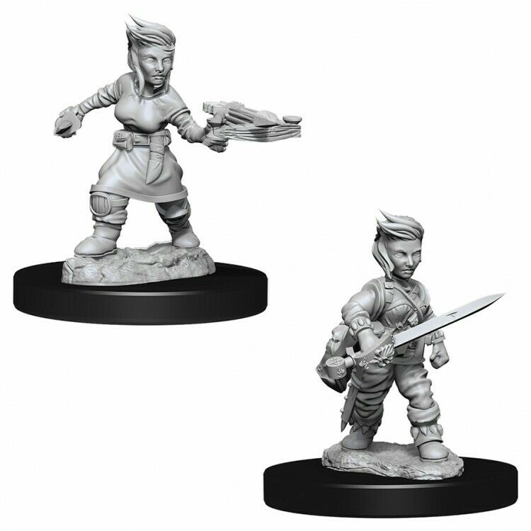 Pathfinder Unpainted Minis: Female Halfling Rogue