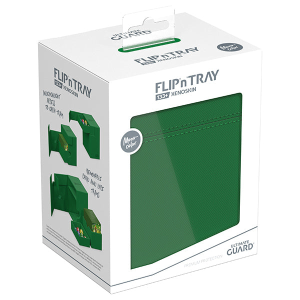 Deck Case: Flip´n´Tray  133+ Standard Size Monocolor- Green