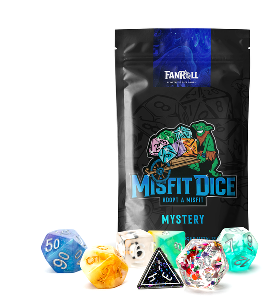 Mystery Misfit Resin Polyhedral Dice Set