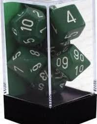 7-Die Set Opaque: Green/White