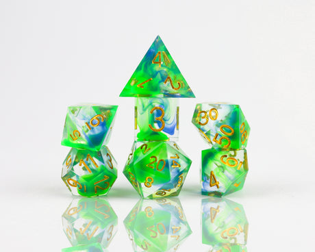 RPG Dice Set (7): Sharp Cyprus