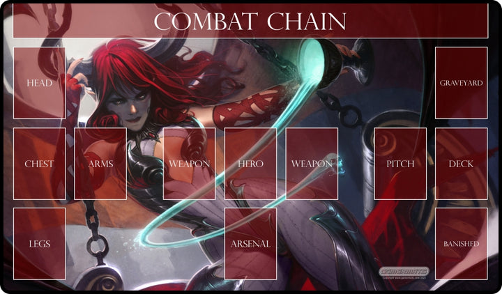 Gamermats - Succubus Flesh and Blood Compatible Zone Mat - Playmat