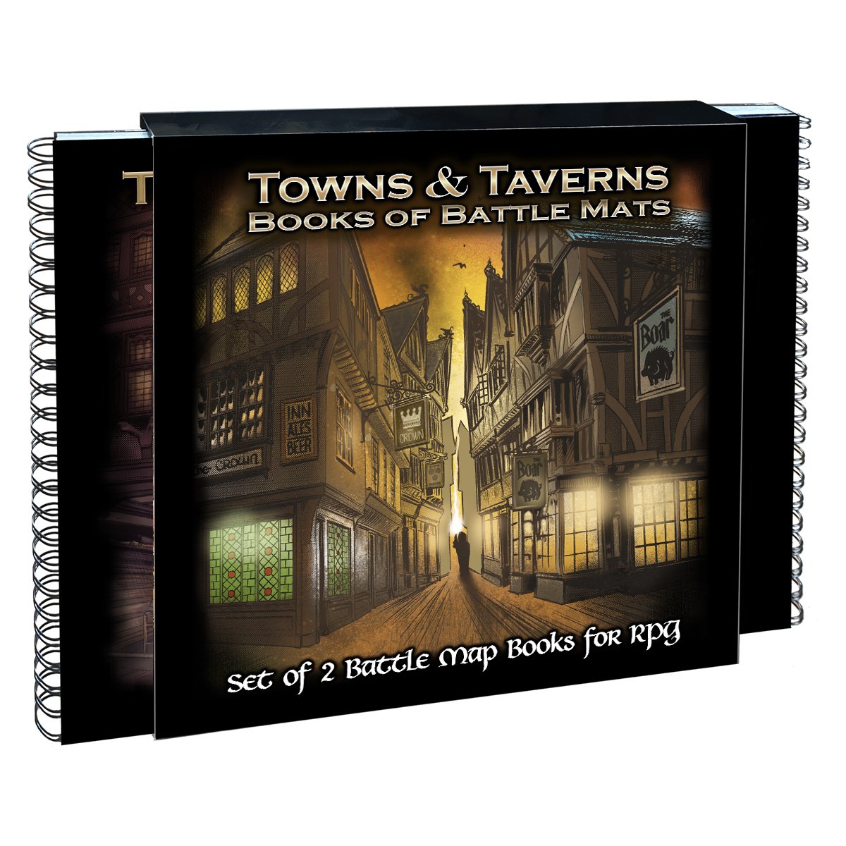 Battle Mats: Book of Battle Mats - Towns and Taverns