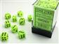 Vortex® 12mm d6 Bright Green/black Dice Block™ (36 dice)