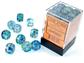 Nebula® 12mm d6 Oceanic™/gold Luminary™ Dice Block™ (36 dice)