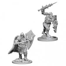 D&D Nolzur`s Unpainted Minis: Death Knight & Helmed Horror