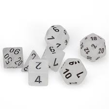 7-Die Set Frost: Clear/Black