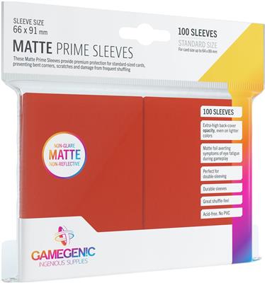 Matte Prime Sleeves: Red