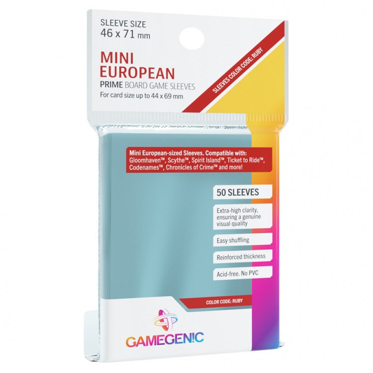 PRIME Sleeves: Mini European (Ruby)