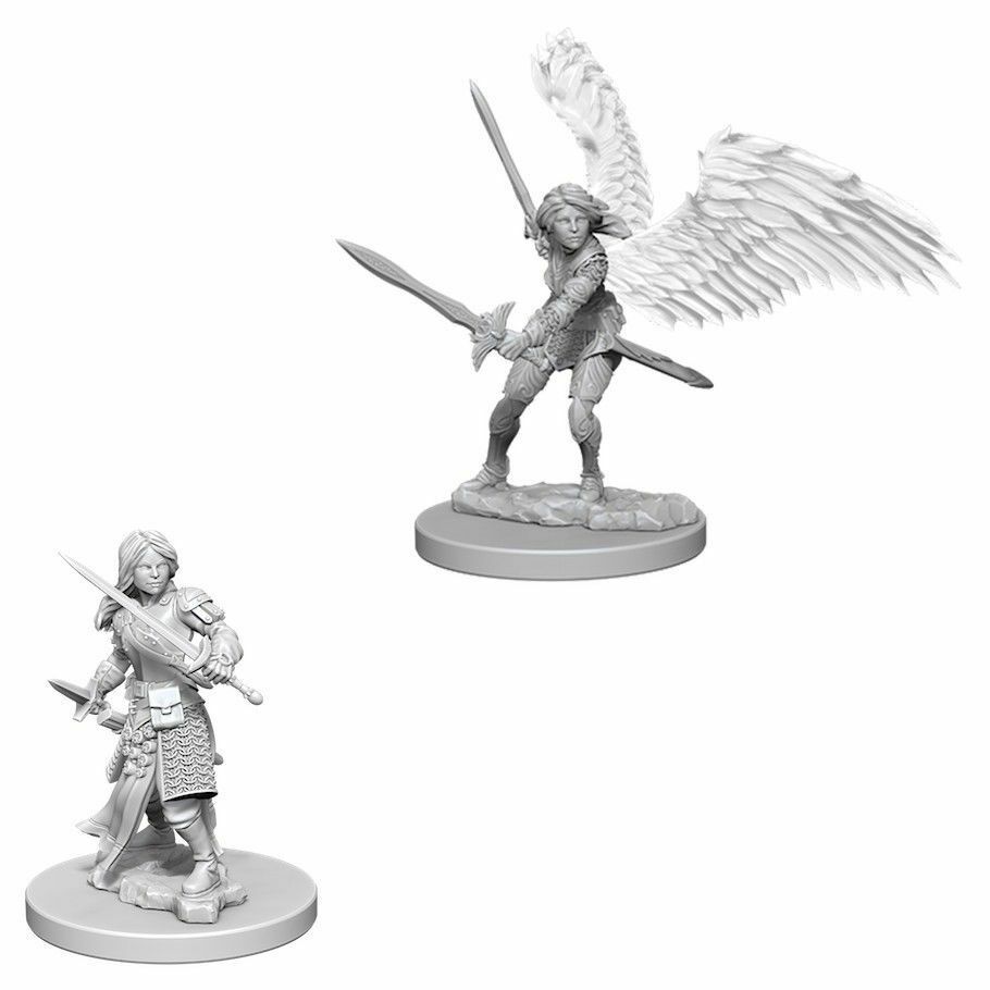 D&D Nolzur`s Unpainted Minis: Aasimar Female Paladin