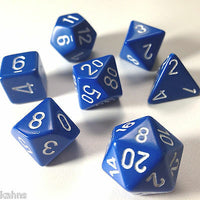 7 Die Set Opaque Blue/White