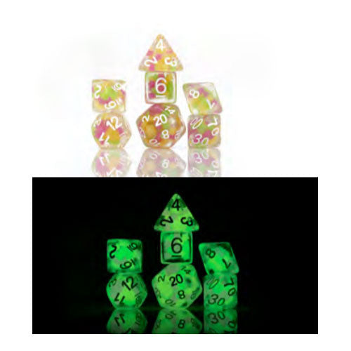 RPG Dice Set (7): Melon Ball Glowworm