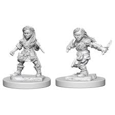 D&D Nolzur`s Unpainted Minis: Halfling Female Rogue