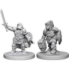 D&D Nolzur`s Unpainted Minis: Dwarf Female Paladin